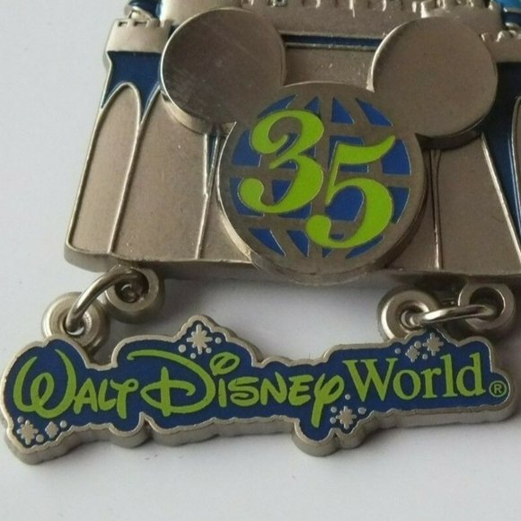 Disney Pin - Cinderella's Castle 35th Anniversary Dangle Pin from 2006 - Picture 4 of 8